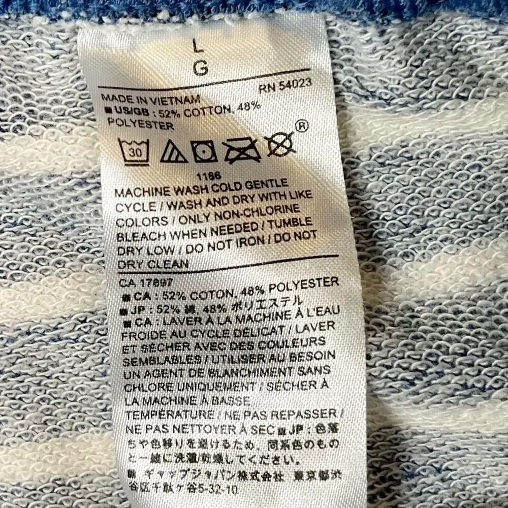 Banana Republic Blue White Striped Shorts Large